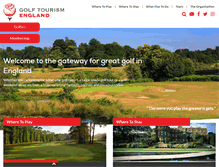 Tablet Screenshot of golftourismengland.com